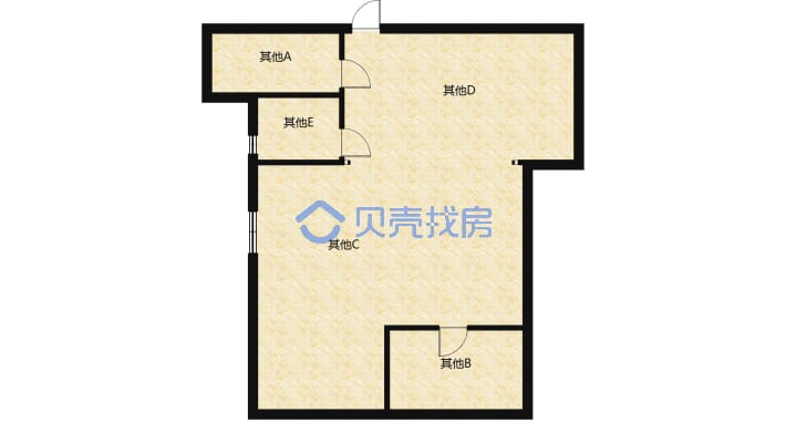 明珠X小 电梯高层小三房  户型好 大阳台 采光充足-户型图