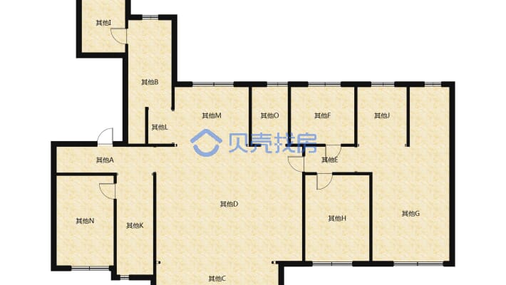 大型成熟小区，品质小区，实用四室两厅，好楼层，毛坯-户型图