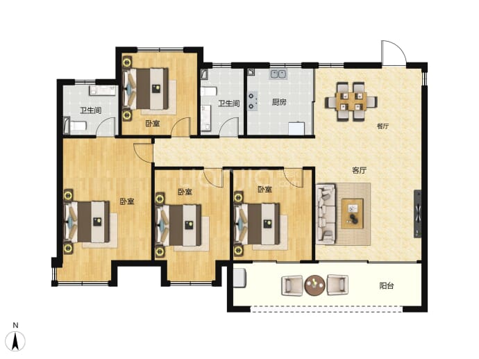 建发朗云--建面 139m²