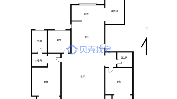 万达华城A区 全屋家具家电花140万元，几乎未住-户型图