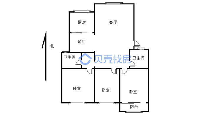 中原温泉花园3-2-1-2 119.00m²-户型图