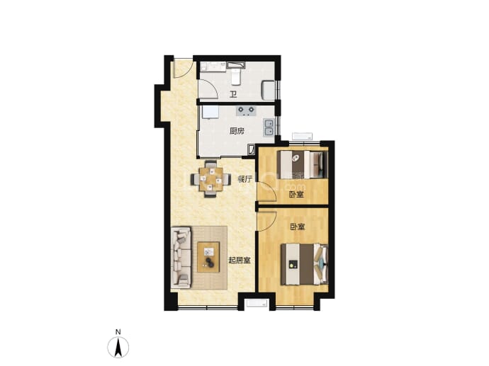 融创宸光壹号--建面 76m²