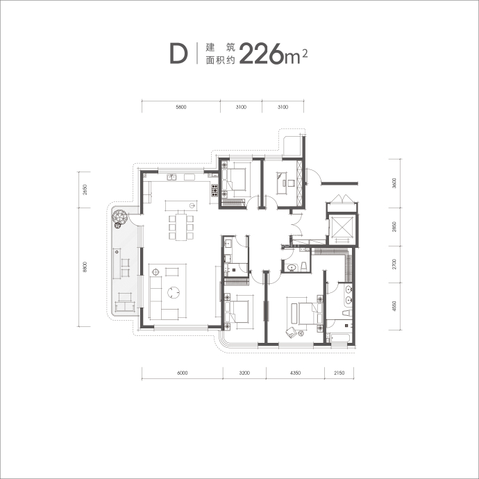 外滩壹号院--建面 226m²