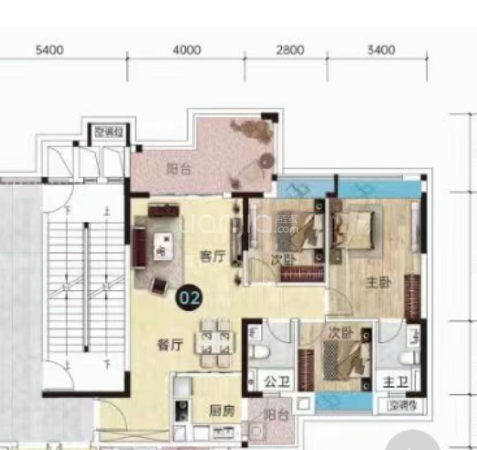 涛汇领峰府--建面 107.05m²