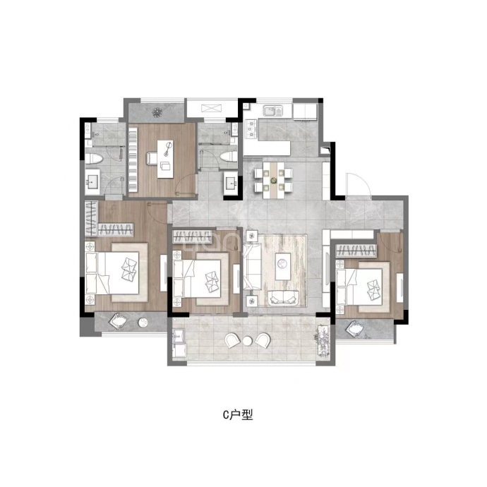 融创龙宸映--建面 129m²