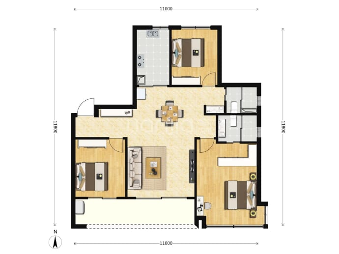 白桦林悦--建面 120m²