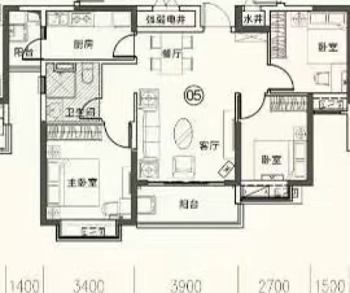 恒大·御景天下--建面 103.17m²