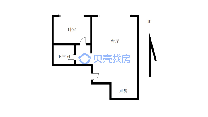 北辰市场 电梯17楼 3室 无遮挡 可贷款 看房随时-户型图