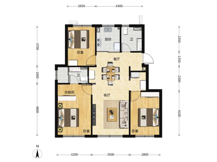 壹品兴创颐和公馆--建面 99m²