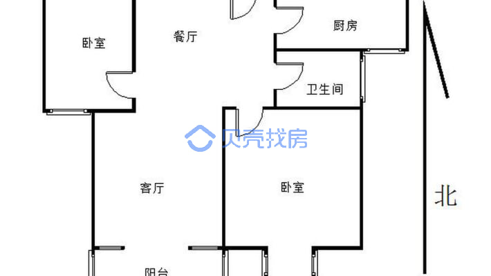 格局合理，价格合理，出门有公交，小区位置很好-户型图