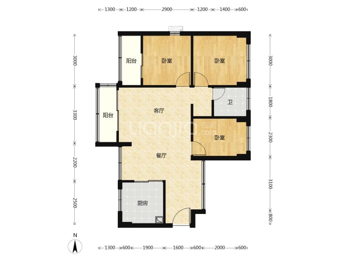 璟荟名庭--建面 80m²