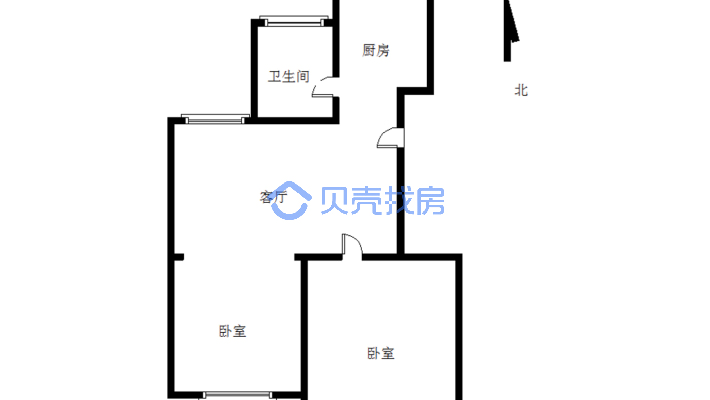 南北通透 楼层好 采光充足 配套设施齐全交通便利-户型图