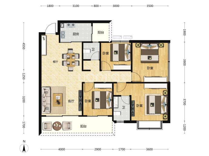 麒麟尊府--建面 112.65m²