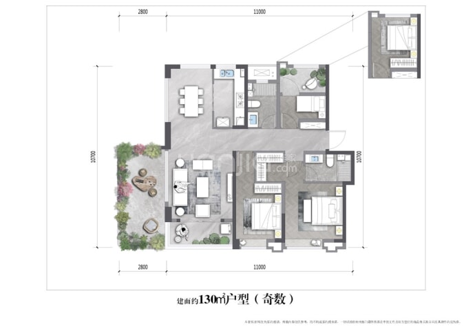 能建长誉府--建面 130m²