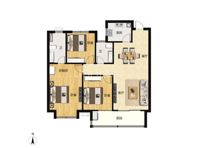 融湾和悦府--建面 97.91m²