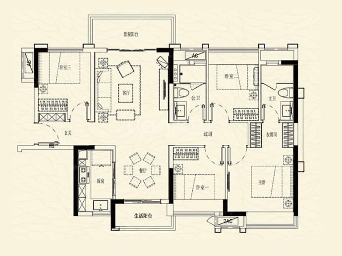 招商悦府--建面 110m²