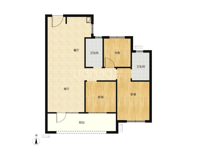 中海寰宇时代雲境--建面 110m²