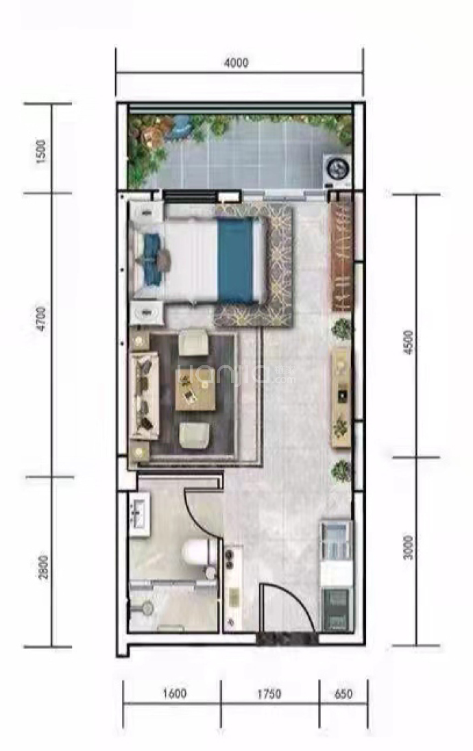 和平·青年汇--建面 45m²