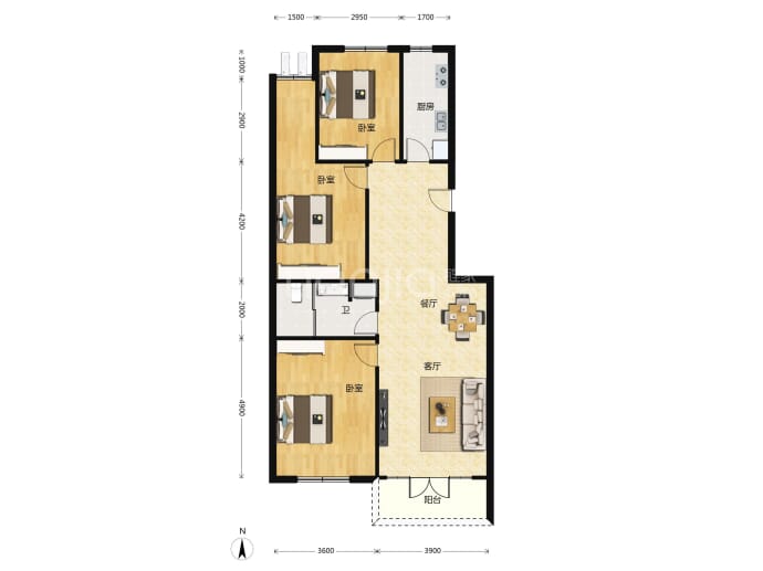 馥郁苑二期--建面 123m²