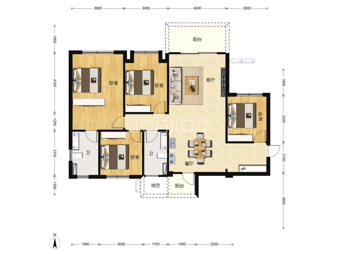 御景鸿庭--建面 120.1m²