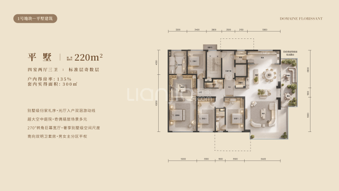华润置地盛京潤璟--建面 220m²