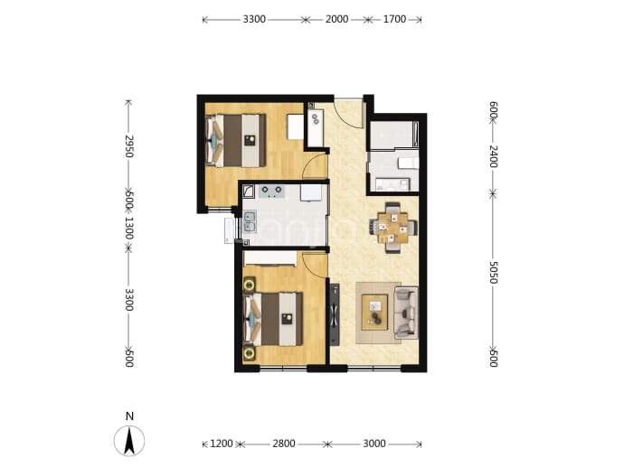 建发观堂府--建面 63m²