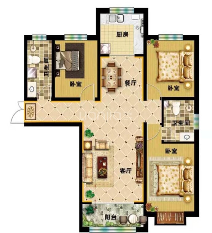 和平嘉园--建面 131.07m²