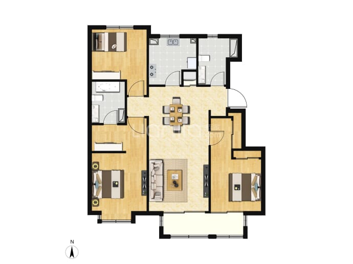 华润凯旋门--建面 115m²