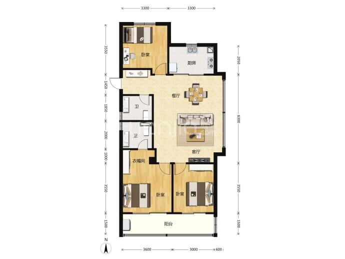 星创雅望居--建面 112m²