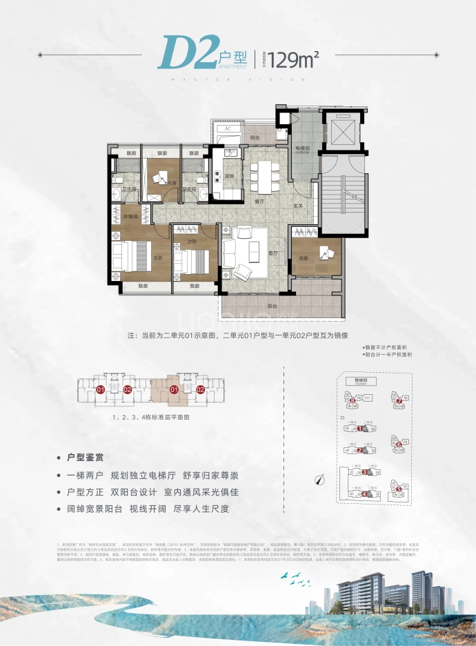 融创云水观棠二期--建面 129m²