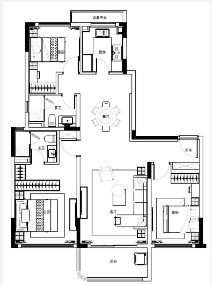 虹盛里--建面 131.82m²