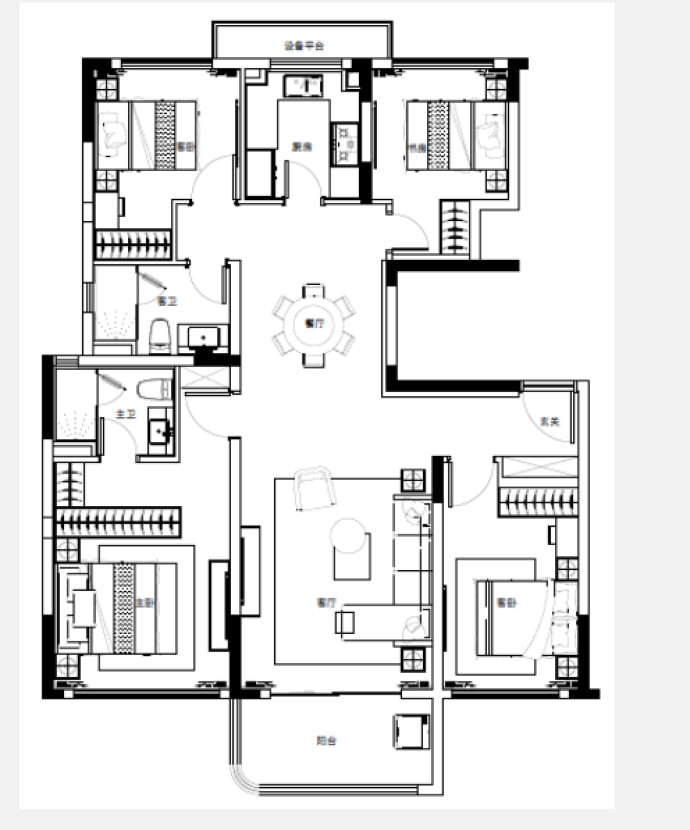 虹盛里--建面 144.19m²