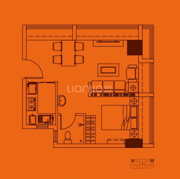 临沂中心--建面 49m²