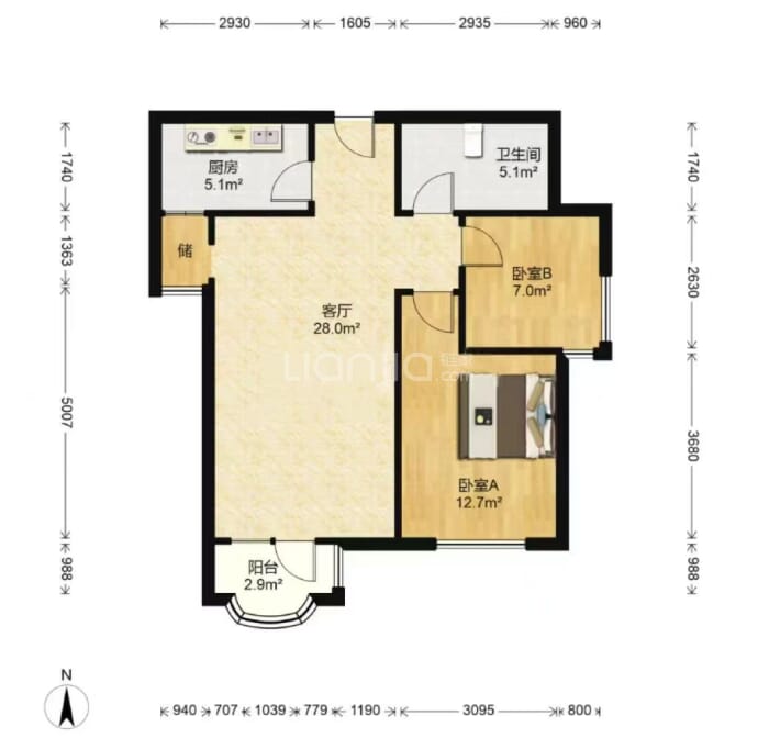 纯皓家园--建面 92m²