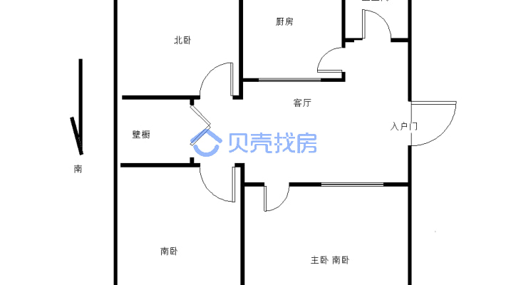 海连中路，吉美苑旁，三室，109万-户型图