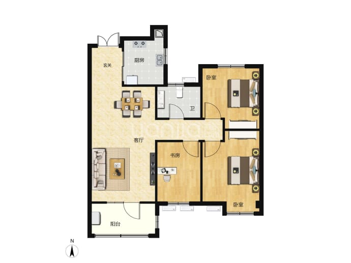 港尚府--建面 98.11m²