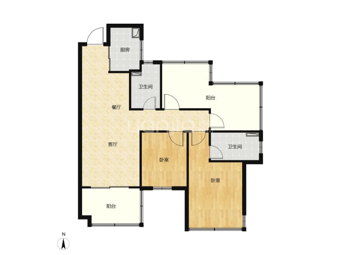 盛邦香颂·品园--建面 96m²