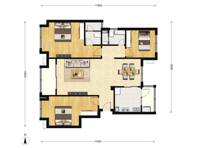 海伦堡三千樾--建面 99m²