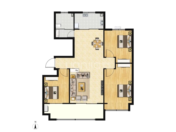 城建·佳和湾--建面 127.71m²