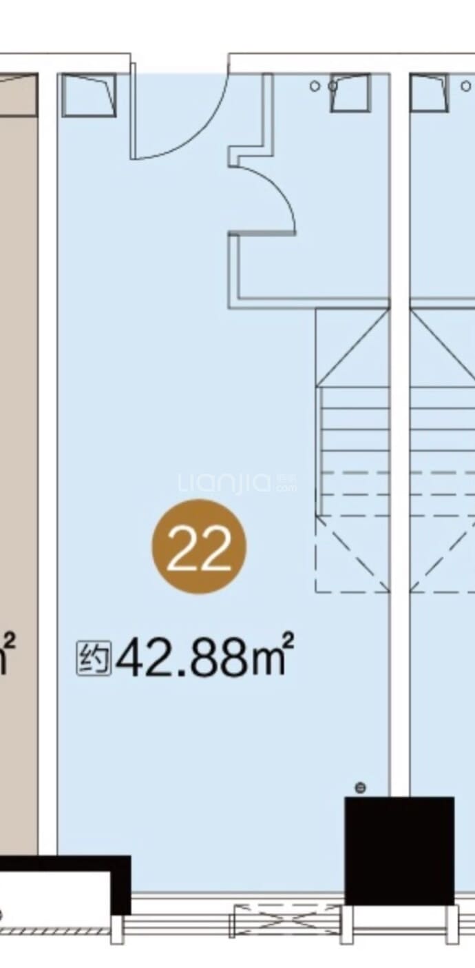 长江广场--建面 42.88m²