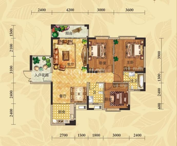 隆成·城市之星--建面 118.38m²