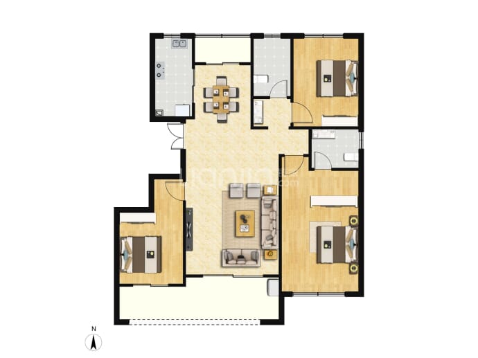 国投·襄阳府--建面 130m²