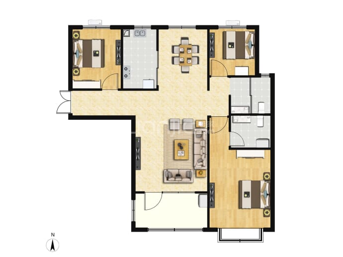 科技佳苑贰号苑--建面 115.32m²