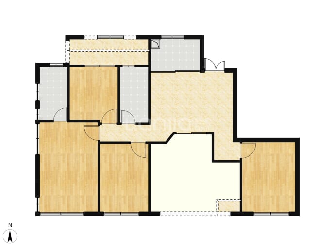 招商序4室2厅2卫户型图
