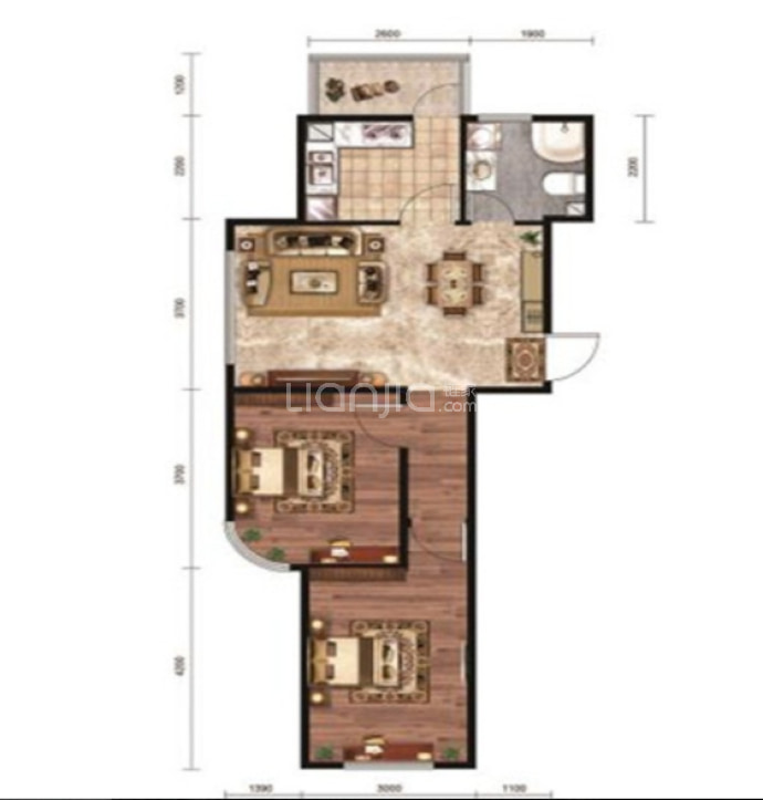 国奥新城--建面 84.23m²