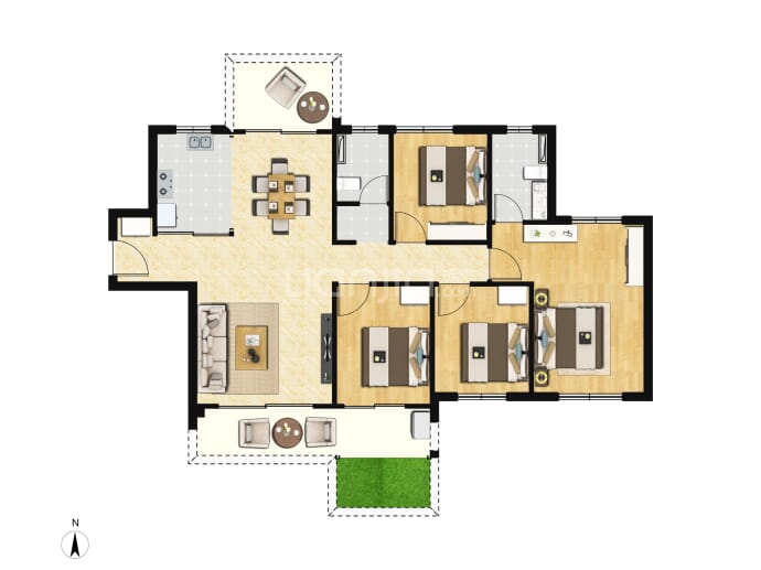 建发瑞云--建面 118m²