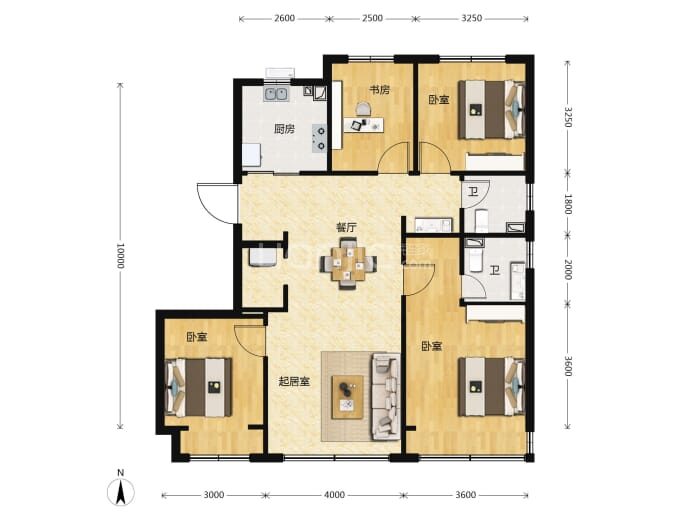 保利锦上一期--建面 132m²