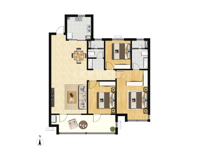 越秀城投星汇城--建面 118m²