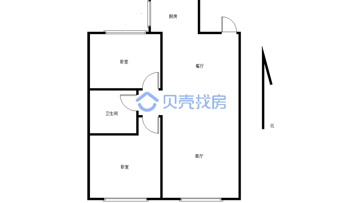 红山世家 电梯楼 精装修 采光好-户型图