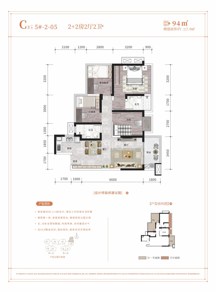 盛邦香颂·品园--建面 94m²